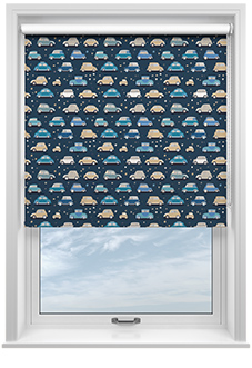 Roadtrip, Navy Blue - Twist&Fit Roller Blind